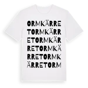 Ormkärret ordlek t-shirt – ekologisk bomull t-shirt från Pinshirt