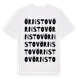White t-shirt med Örnstov ordlek t-shirt