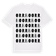 White t-shirt med Orrbo ordlek t-shirt
