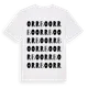 White t-shirt med Orrbo ordlek t-shirt
