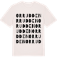 Vintage White t-shirt med Orrudden ordlek t-shirt