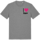 Mid Heather Gray t-shirt med Jag älskar Ösby t-shirt litet tryck