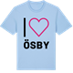 Blue Soul t-shirt med Jag älskar Ösby t-shirt stort tryck