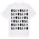 White t-shirt med Ösby ordlek t-shirt