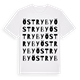 White t-shirt med Öst Ryby ordlek t-shirt
