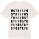 Vintage White t-shirt med Öst Ryby ordlek t-shirt