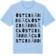 Blue Soul t-shirt med Öster Bännbäck ordlek t-shirt