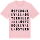 Pink Cotton t-shirt med Öster Gullvalla ordlek t-shirt