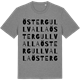 Mid Heather Gray t-shirt med Öster Gullvalla ordlek t-shirt