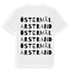 White t-shirt med Öster Mälarstrand ordlek t-shirt