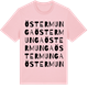 Pink Cotton t-shirt med Öster Munga ordlek t-shirt