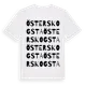 White t-shirt med Öster Skogsta ordlek t-shirt