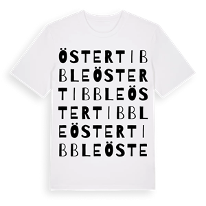 Öster Tibble ordlek t-shirt – ekologisk bomull t-shirt från Pinshirt