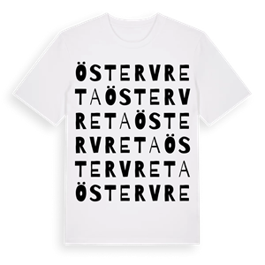 Öster Vreta ordlek t-shirt – ekologisk bomull t-shirt från Pinshirt