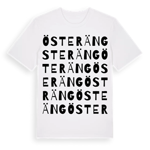 Österäng ordlek t-shirt – ekologisk bomull t-shirt från Pinshirt