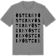 Mid Heather Gray t-shirt med Österby ordlek t-shirt