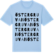Blue Soul t-shirt med Östergruvan ordlek t-shirt