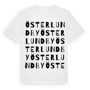 Österlundby ordlek t-shirt – ekologisk bomull t-shirt från Pinshirt