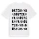 White t-shirt med Östermyran ordlek t-shirt