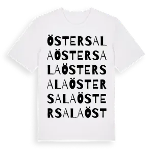 Östersala ordlek t-shirt – ekologisk bomull t-shirt från Pinshirt