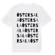 White t-shirt med Östersala ordlek t-shirt