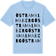 Blue Soul t-shirt med Östra Malmaberg ordlek t-shirt