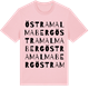 Pink Cotton t-shirt med Östra Malmaberg ordlek t-shirt