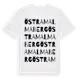 White t-shirt med Östra Malmaberg ordlek t-shirt