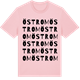 Pink Cotton t-shirt med Östrom ordlek t-shirt