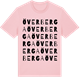 Pink Cotton t-shirt med Överberga ordlek t-shirt