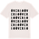 Vintage White t-shirt med Överbo ordlek t-shirt