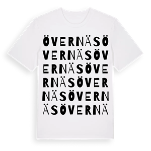 Övernäs ordlek t-shirt – ekologisk bomull t-shirt från Pinshirt