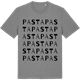 Mid Heather Gray t-shirt med Pasta ordlek t-shirt