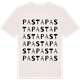 Vintage White t-shirt med Pasta ordlek t-shirt
