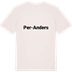 Vintage White t-shirt med Per-Anders fetstil t-shirt