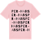 Pink Cotton t-shirt med Per-Hans ordlek t-shirt