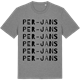 Mid Heather Gray t-shirt med Per-Jans ordlek t-shirt