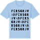 Blue Soul t-shirt med Persgruvan ordlek t-shirt