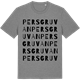 Mid Heather Gray t-shirt med Persgruvan ordlek t-shirt
