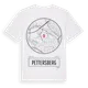 White t-shirt med Pettersberg t-shirt