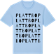 Blue Soul t-shirt med Plattbo ordlek t-shirt
