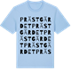 Blue Soul t-shirt med Prästgärdet ordlek t-shirt