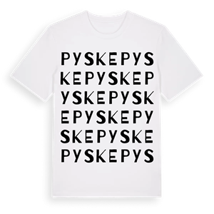 Pyske ordlek t-shirt – ekologisk bomull t-shirt från Pinshirt
