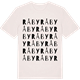 Vintage White t-shirt med Råby ordlek t-shirt