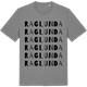 Mid Heather Gray t-shirt med Raglunda ordlek t-shirt