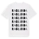 White t-shirt med Raglunda ordlek t-shirt