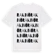 White t-shirt med Raknö ordlek t-shirt
