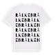 White t-shirt med Rålken ordlek t-shirt