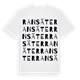 White t-shirt med Ransäter ordlek t-shirt