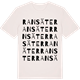Vintage White t-shirt med Ransäter ordlek t-shirt